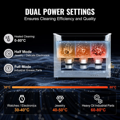 15L Ultra Sonic Cleaner, 360W Digital Ultrasonic Cleaning Machine with Gentle Mode & Upgraded Degassing, 40kHz Industrial Ultrasound Cleaner with Heater & Timer for Retainer, Jewelry, Tools