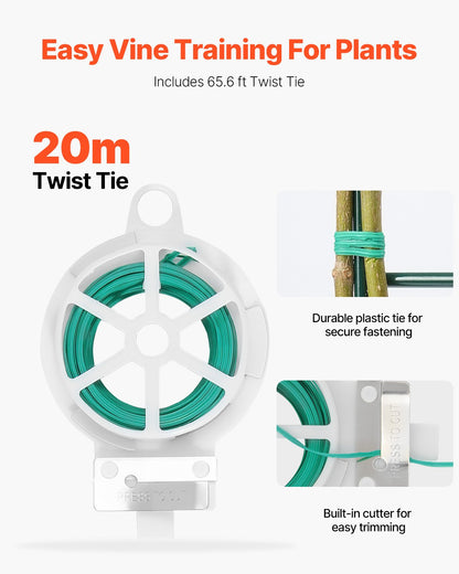 Cucumber Trellis for Climbing Plants, 39" x 32" Foldable Cucumber Trellis Set with Twist Ties, Metal Garden Trellis for Raised Bed, Outdoor Plant Grow Support for Tomato, Squash, Vegetable