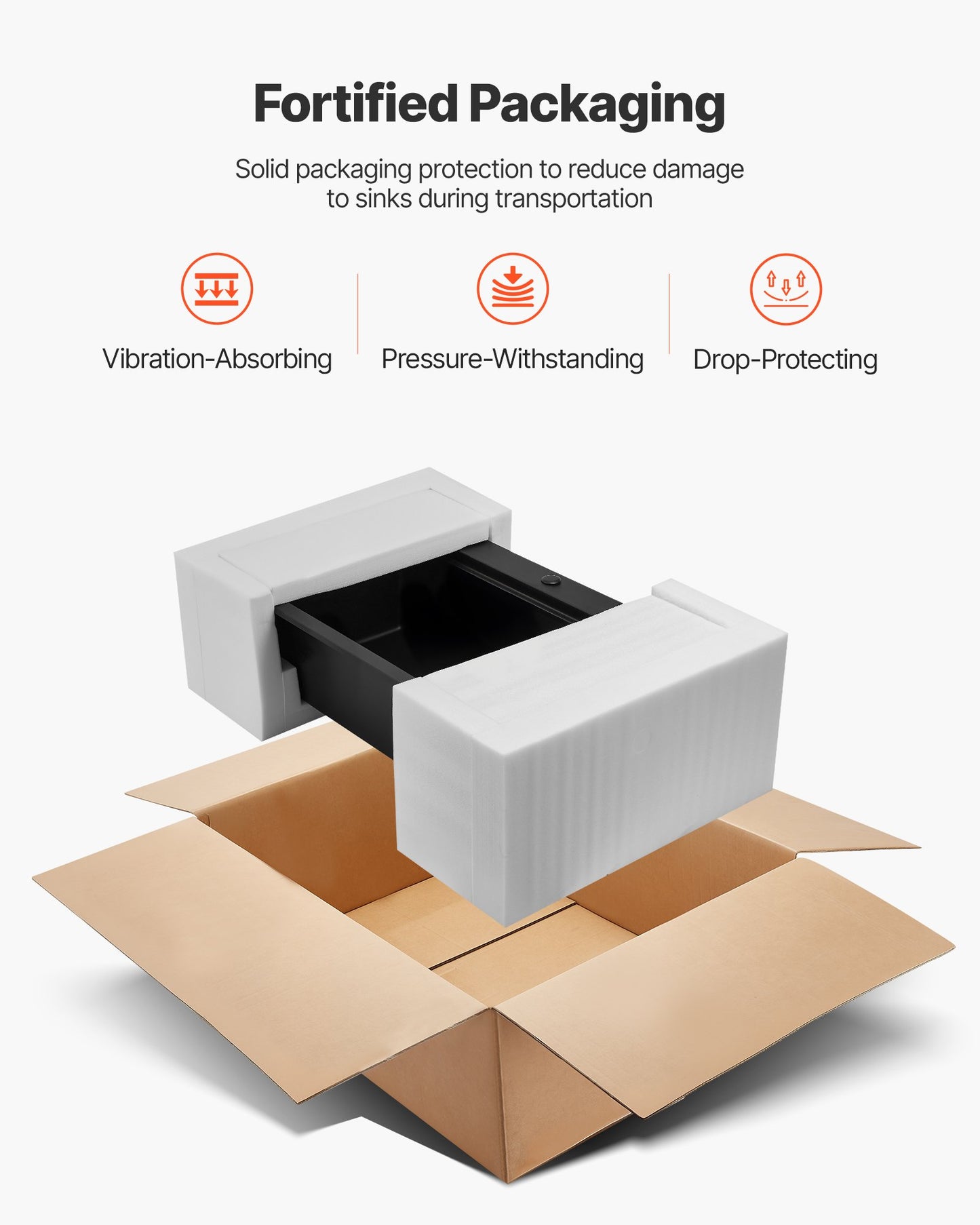 84 cm Kitchen Sink Workstation, Top Mount Granite Sinks, Drop-In Single Bowl Farmhouse Basin with Multiple Accessories, Household Dishwasher Sink for RV, Prep Kitchen, and Bar (Black)