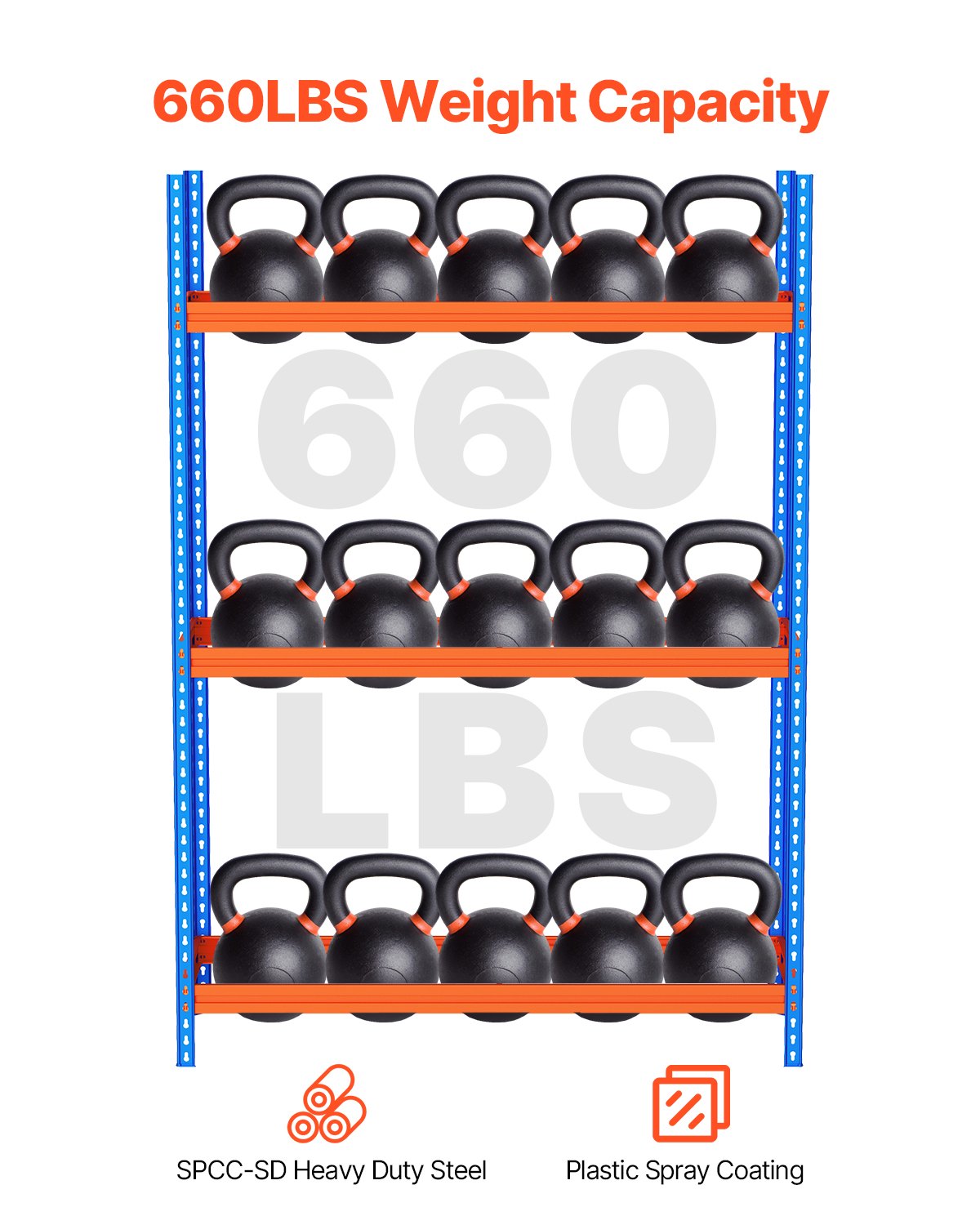 Tire Storage Rack, 3-Shelf Tire Holder Holds up to 18 Standard Tires, SPCC-SD Heavy Duty Metal Tire Carrier Stand with Adjustable Spacing for Garage Workshop, 660LBS Loading Capacity