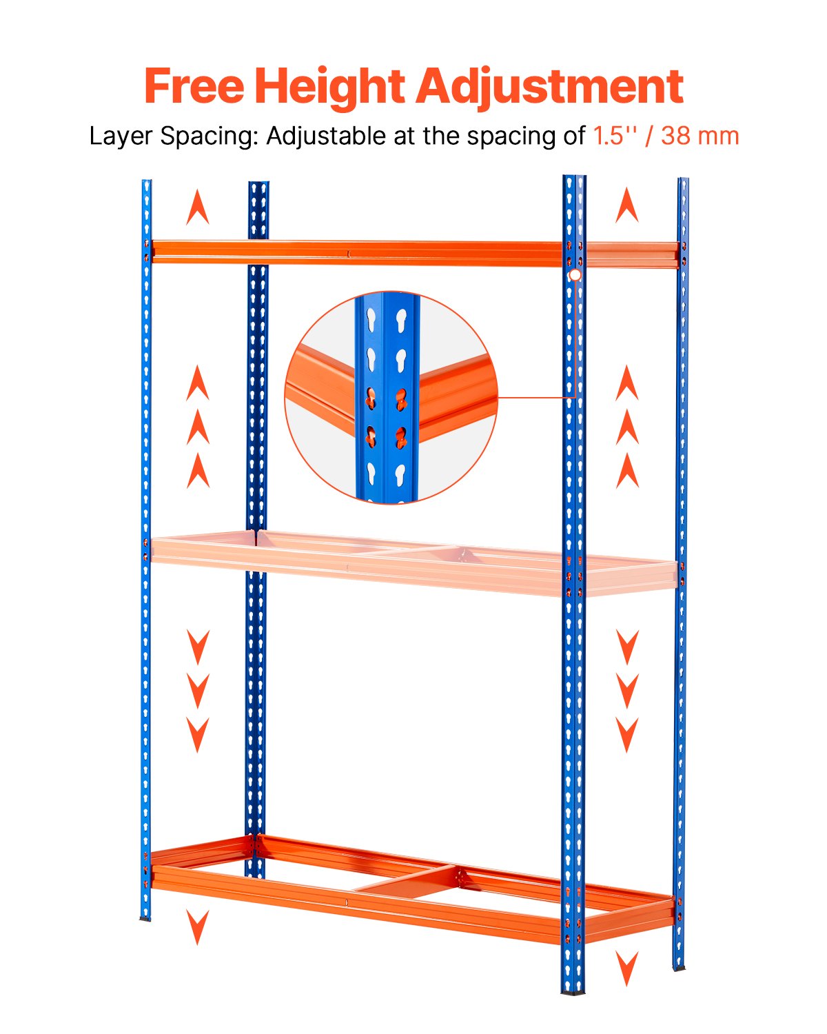 Tire Storage Rack, 3-Shelf Tire Holder Holds up to 18 Standard Tires, SPCC-SD Heavy Duty Metal Tire Carrier Stand with Adjustable Spacing for Garage Workshop, 660LBS Loading Capacity
