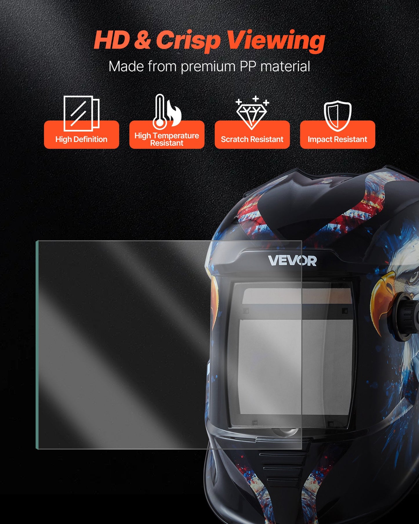 Yttre skyddsglas för svetshjälm, 121 x 118 mm, 20 st. ersättningsglas för utvändig lins, filterskydd, genomskinliga skydd, kompatibel med CRIUS/METIS-seriens automatiskt nedbländande svetshjälmar