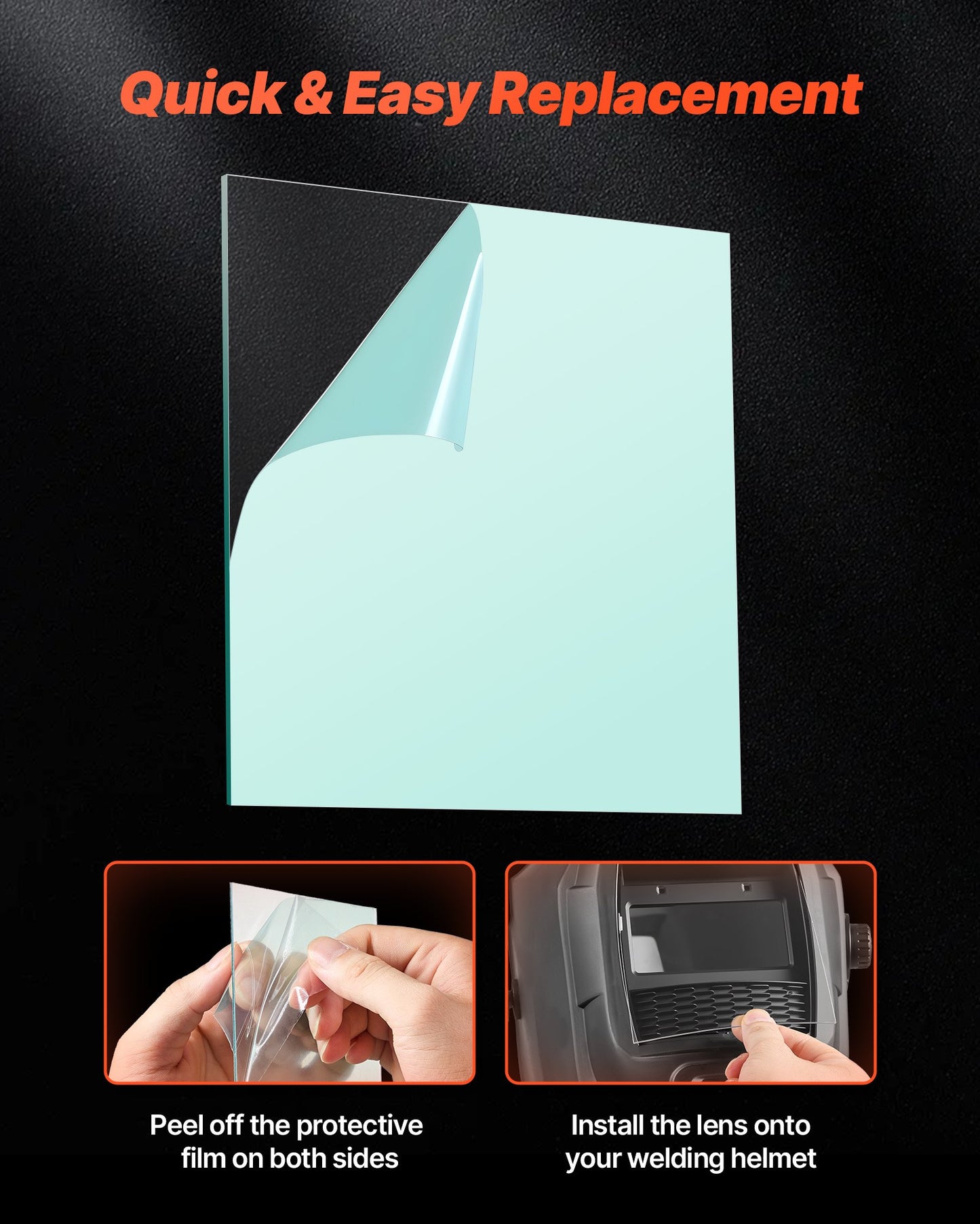 Yttre skyddsglas för svetshjälm, 121 x 118 mm, 20 st. ersättningsglas för utvändig lins, filterskydd, genomskinliga skydd, kompatibel med CRIUS/METIS-seriens automatiskt nedbländande svetshjälmar