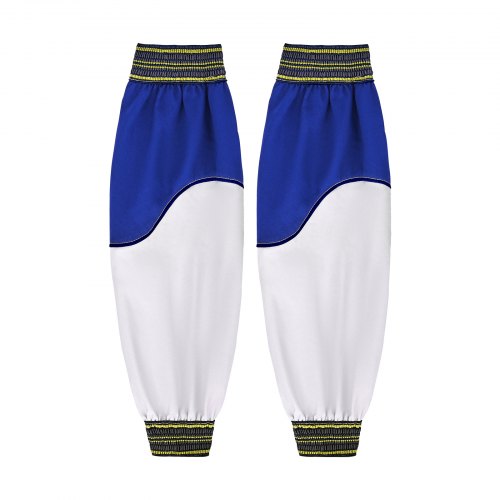 Flamskyddande svetshylsor, kraftiga armskyddshylsor i fårskinn och främre bomull för män och kvinnor, värmebeständiga med elastiska muddar för svetsning, träbearbetning och smide