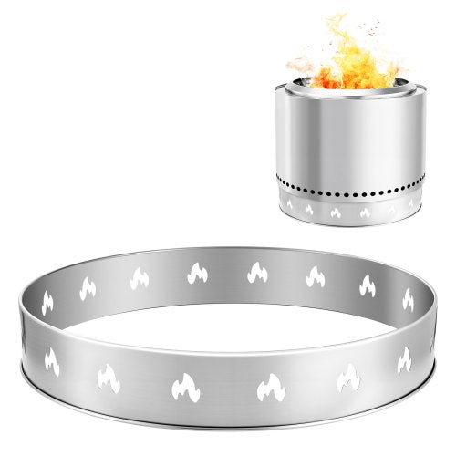 Fire Pit Stand for Solo Stove Bonfire, 68.6 cm Smokeless Fire Pit Ring, Stainless Steel Fireplace Stove Ranger Support Frame Accessory, Portable Outdoor Camping Holder Tools for Fireplace