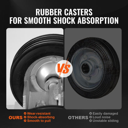 Sliding Gate Kit, 6” Rolling Gate Hardware Kit, Universal Sliding Gate Rollers Track Wheels, Heavy Duty Sliding Gate Guide Roller for Sliding Gates and Rolling Door,600 lbs Max. Load,Black