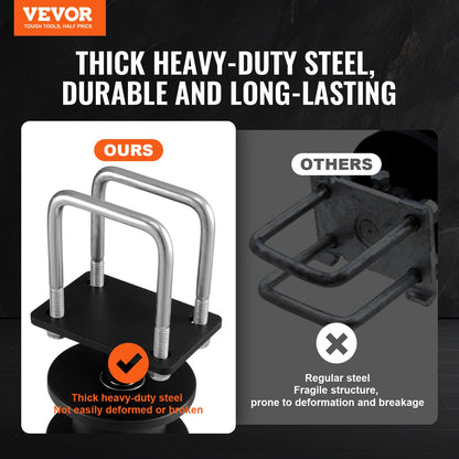 Sliding Gate Kit, Rolling Gate Hardware Kit w/ H-Shaped Wheel Groove for Cantilever Sliding Gates and Rolling Door, Sliding Gate Rollers w/ 4 Track Wheels, Heavy Duty Sliding Roller,Black