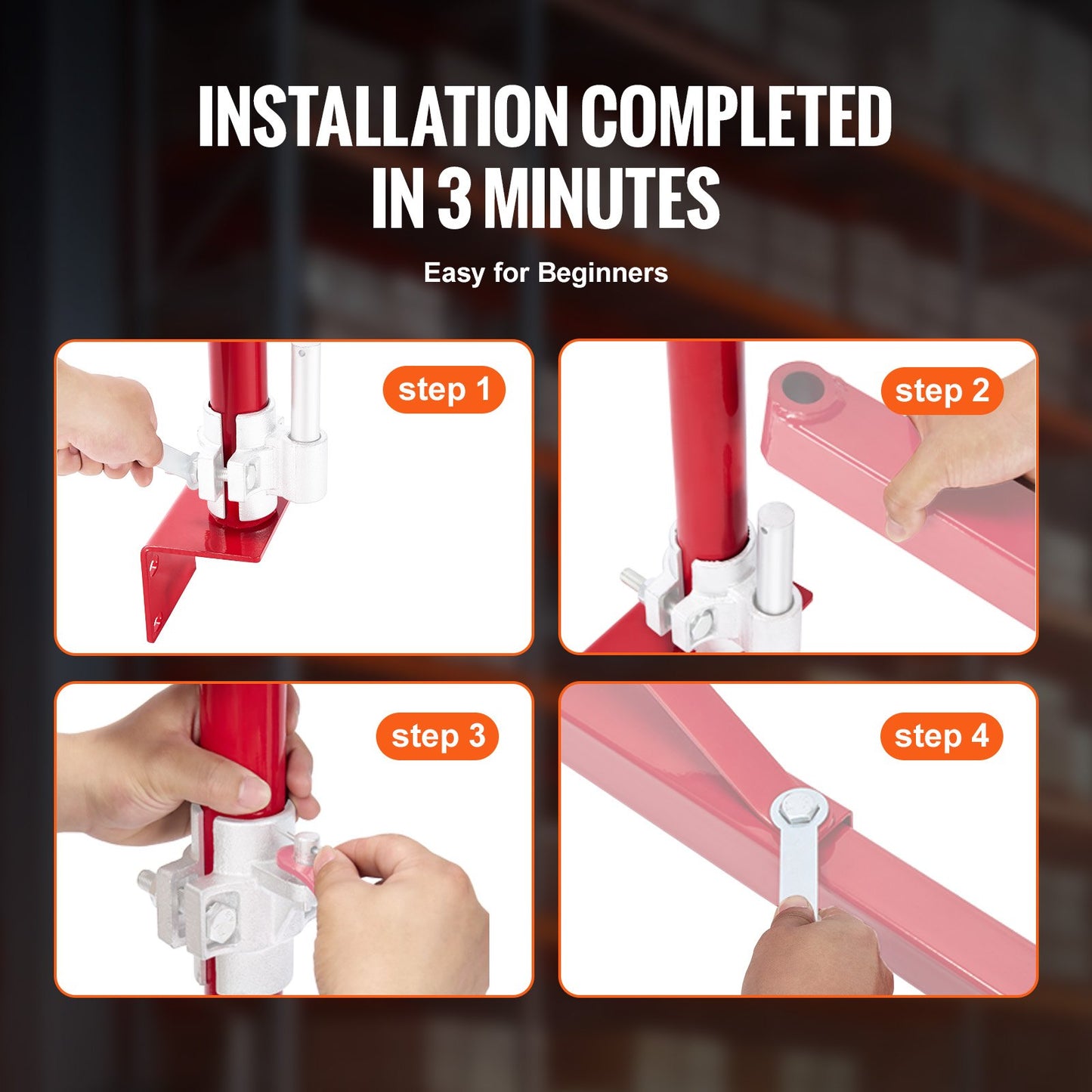 Electric Hoist Support Pole, 1000 kg Max Load Capacity, Electric Hoist Holder, Carbon Steel Hoist Frame, Scaffold Mount Hoist Lifting Pole, Winch Hoist Pillar for Lifting, Workshop, Garage