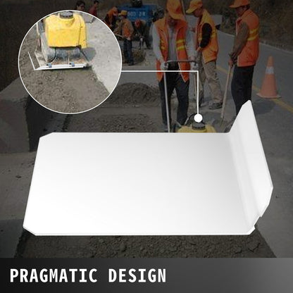 Plate Compactor Pad Plate Compactor Tamper Pad Plate Tamper Pad Tamper Plate Mat for Wacker Plate Compactors Soil Compactor Compactor Machine Base Plate Cover Kit with Mounting Clamps