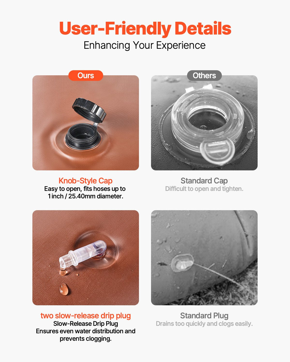 Tree Watering Rings, 4 Pcs 16 Gallons Tree Watering Bags, 6-9 Hours Slow Release, Refillable Planting Water Bags, Water Saving, Heavy Duty Watering System for Shrub Tree Root Drip Irrigation