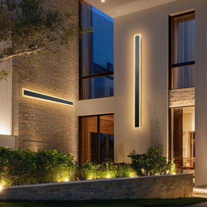 Outdoor Wall Lights, 2 Pack, 1200 mm Long Strip Modern Exterior Wall Sconce Light Fixtures, 3000K Warm White, IP65 Waterproof Anti-Rust Outside Wall Mount Lighting, for House, Porch, Garage
