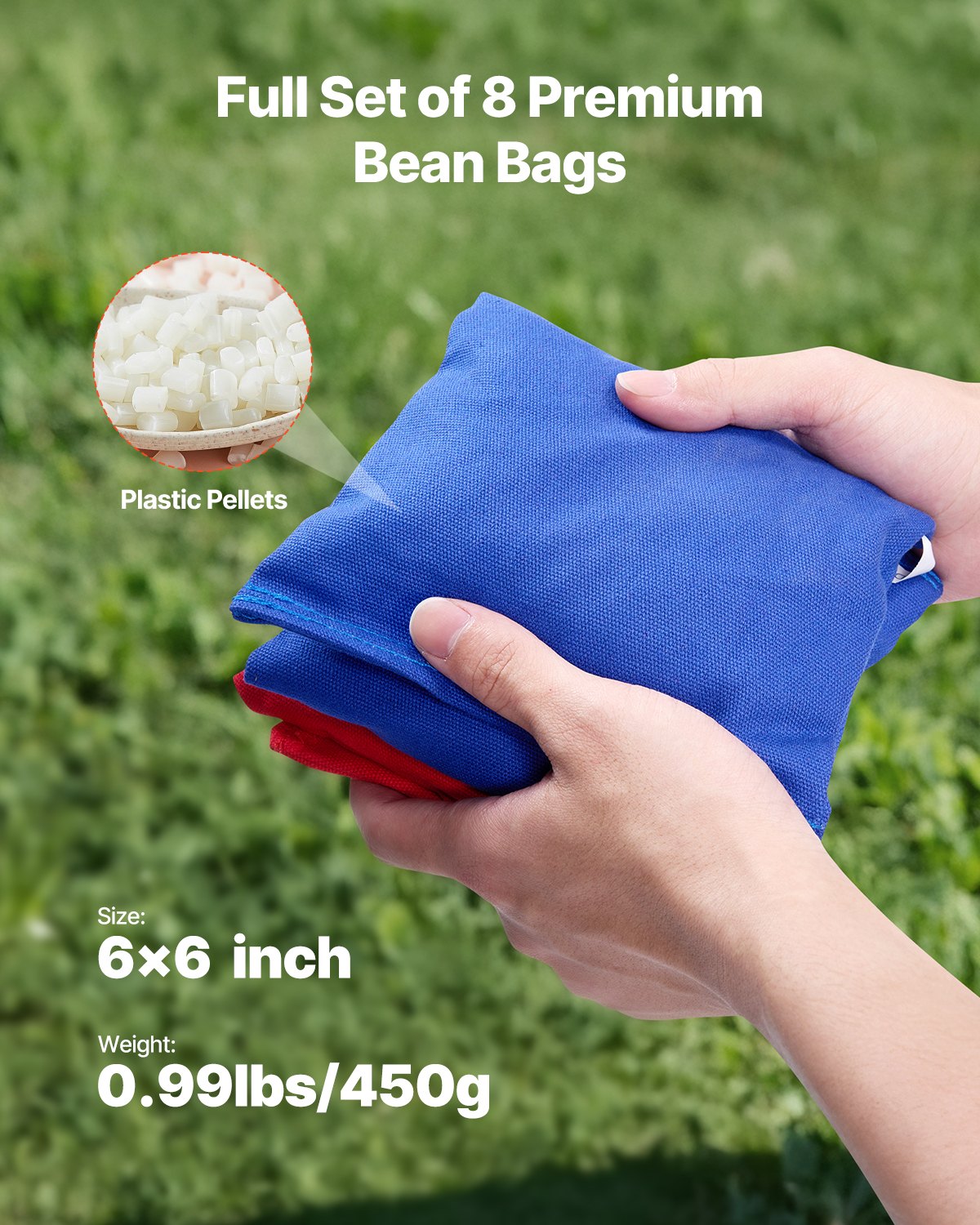 Cornhole-set, 4x2 fot Cornhole-spelbrädor, bärbar kastabräda i massivt trä, inomhus- och utomhusspel för vuxna, inkluderar 8 säckar och bärväska, för trädgården, bakgården, stranden, camping