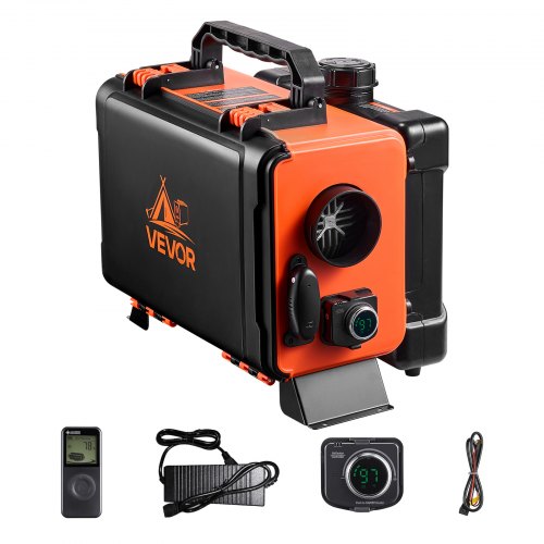 Dieselvärmare, 8KW, DC 12V/24V, allt-i-ett bärbar dieselluftvärmare med fjärrkontroll och LCD-skärm, snabb uppvärmning, lågt ljud, 4,5 liters bränsletank för lastbilar, skåpbilar, husbilar, husbilar och garage