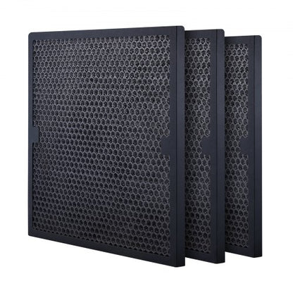 Active Carbon Filters, 3 Pack, 15.7'' x 15.7'' Air Filter Replacement, High-efficient Stage 2 Filters Compatible w/ BlueDri & Scrubber, Air Purifiers, Water Damage Restoration Equipment