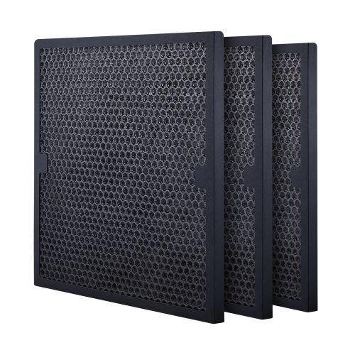 Active Carbon Filters, 3 Pack, 15.7'' x 15.7'' Air Filter Replacement, High-efficient Stage 2 Filters Compatible w/ BlueDri & Scrubber, Air Purifiers, Water Damage Restoration Equipment