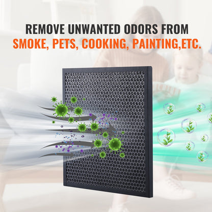 Active Carbon Filters, 3 Pack, 15.7'' x 15.7'' Air Filter Replacement, High-efficient Stage 2 Filters Compatible w/ BlueDri & Scrubber, Air Purifiers, Water Damage Restoration Equipment