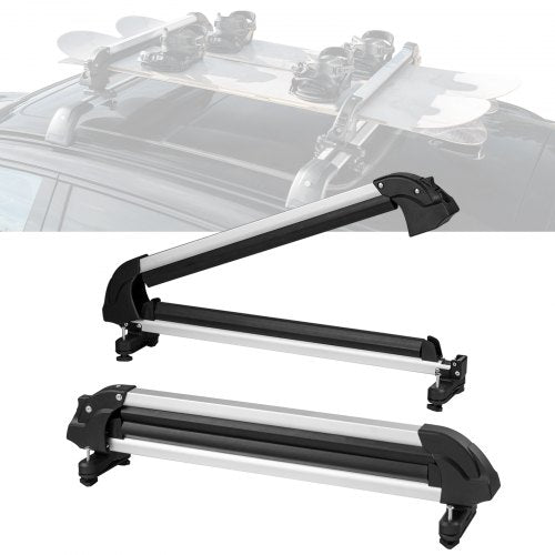Ski Snowboard Roof Rack 80.5 cm Universal Ski Rack for Car Roof with Lock