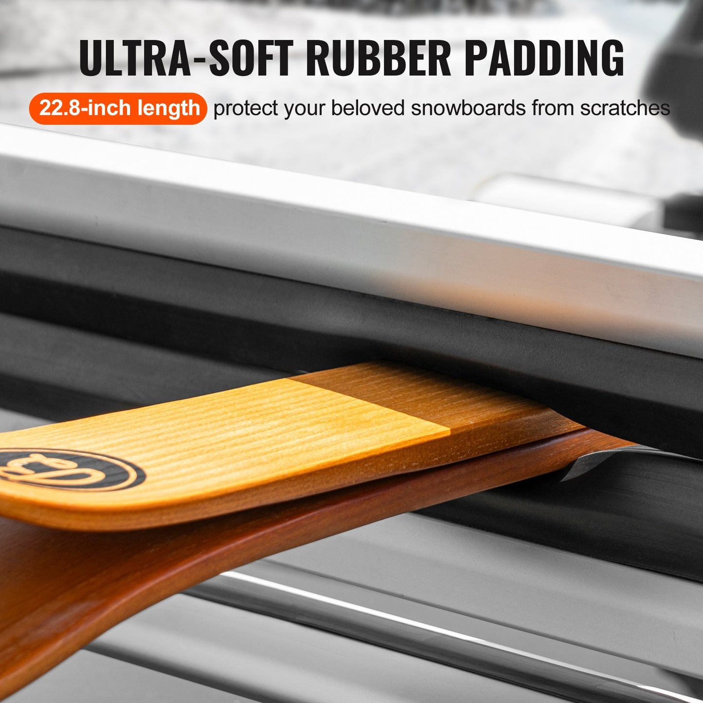 Ski Snowboard Roof Rack 80.5 cm Universal Ski Rack for Car Roof with Lock