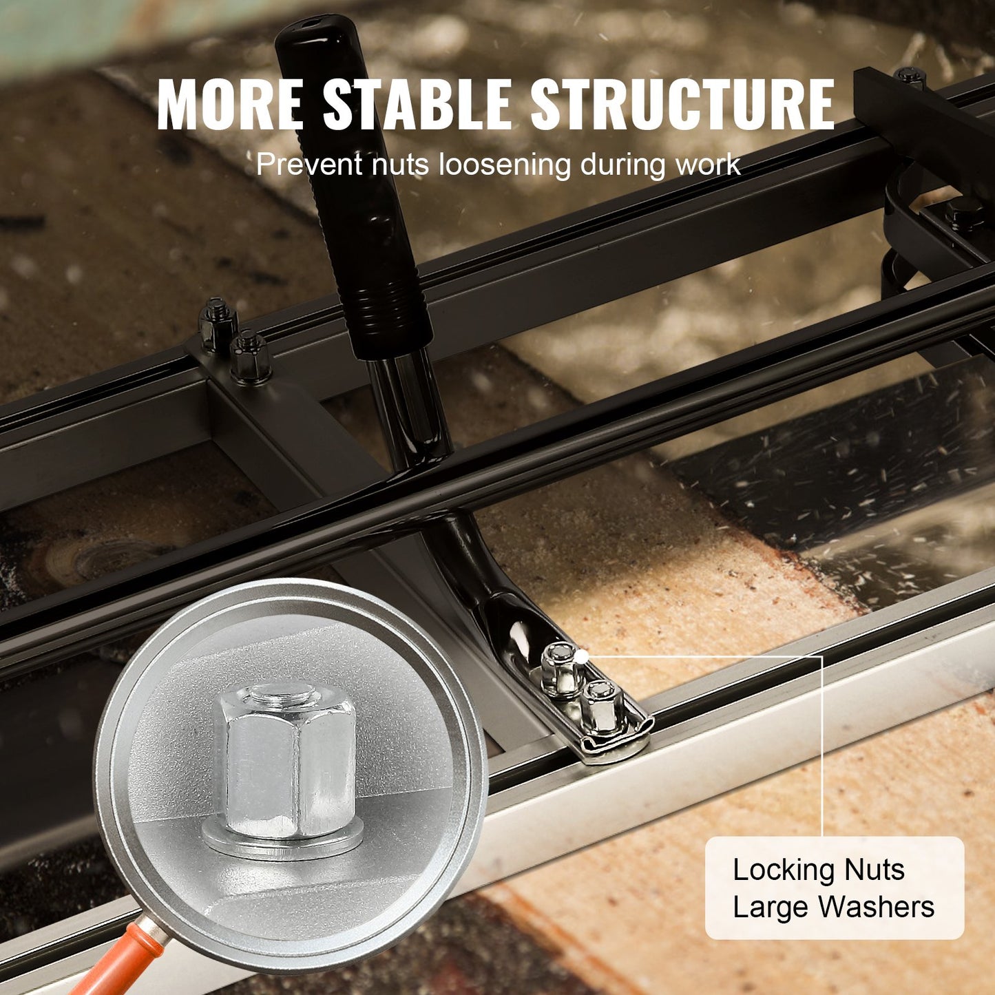 Chainsaw Mill, Portable Sawmill 36 cm-122 cm Guide Bar, Galvanized Steel Chainsaw Planking Mill with 0.5 cm-30 cm Cutting Thickness, Wood Lumber Cross Cutting Saw Mill for Builders and Woodworkers