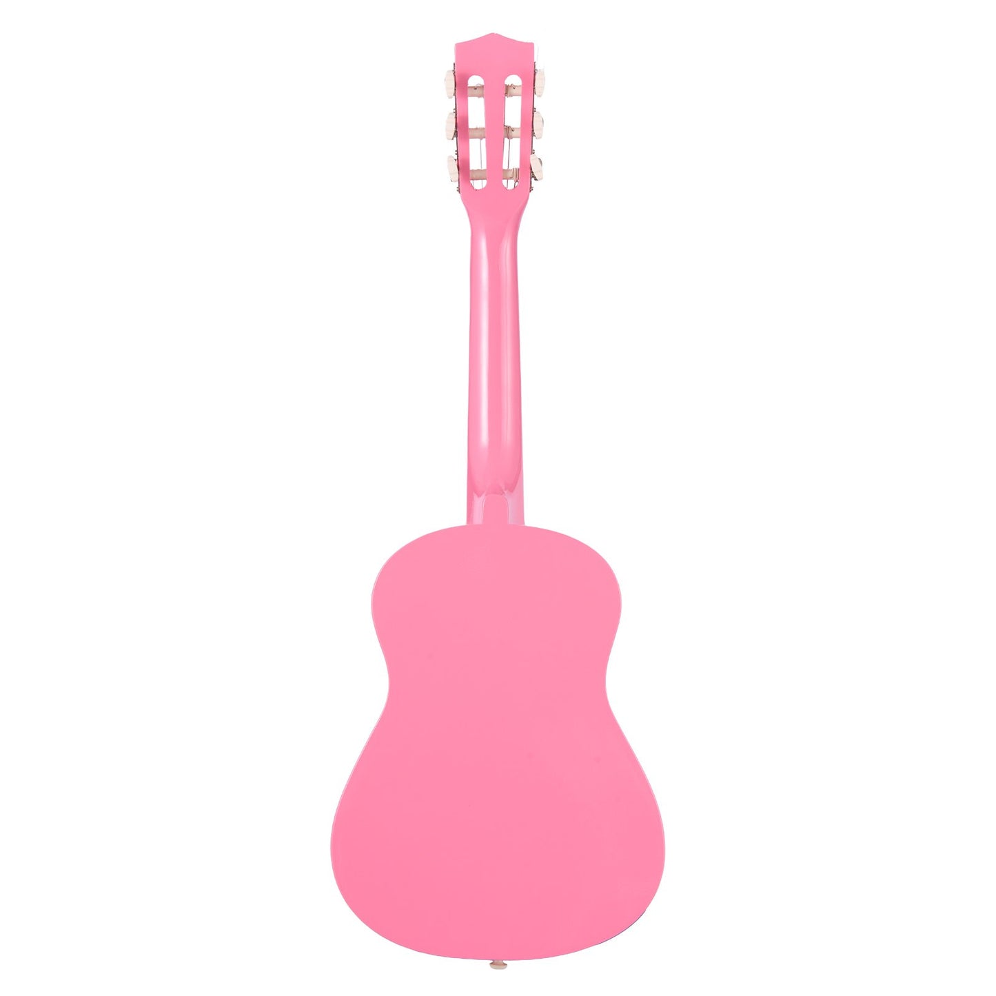 Classical Guitar, 780 mm, Wood Classical Guitar Starter Kit for Beginners, with Nylon Strings, Gig Bag, Strap, Tuner, Extra Strings, Picks, Capo, Basswood, for Kids Girls Boys Students, Pink