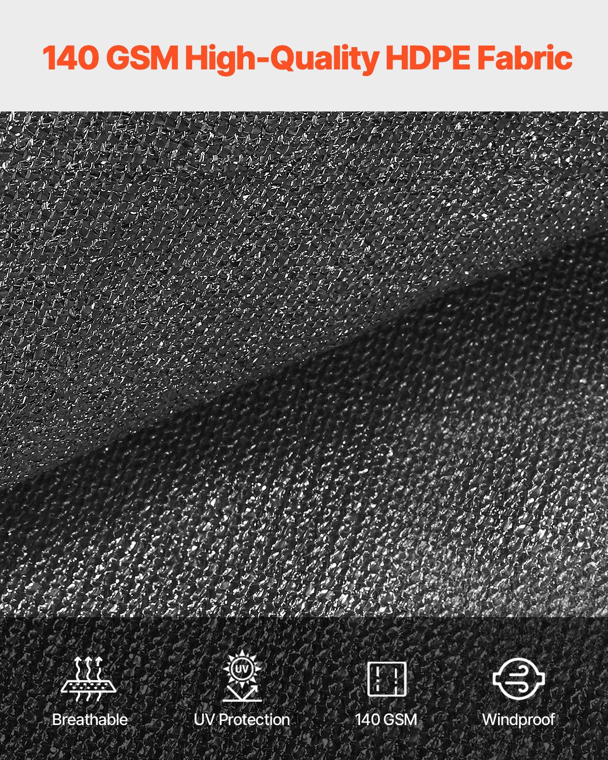 90 % solskyddsduk, 10 x 12 fot pergolaskydd med rostfria stålöljetter, solskyddstak med insynsskydd av 140 GSM HDPE-material, för utomhusbruk, uteplats, trädgård och bakgård (svart)