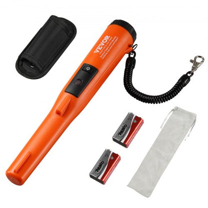 Metal Detector Pinpointer, IP68 Fully Waterproof Handheld Pin Pointer Wand, 114mm/4.5" Detection Depth, 3 Modes, Professional Treasure Hunting Probe with Holster and 9V Battery, for Adults and Kids