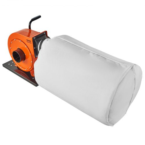 Dust Collector, 781.54 m³/h Air Flow, Rolling Dust Collector with 80-Liter Dust Collection Bag, 2.5 Micron Bag Filtration, Industrial Workshop Mobile Wood Dust Container with Handle and Wheels