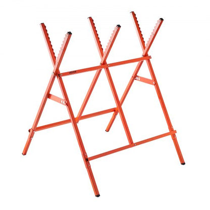 Sågbockar, 2-pack hopfällbara arbetsbockar, 117,9 kg lastkapacitet Sågbock med kraftiga ben, justerbar höjd sågbock med halkfria fotplattor, för träbearbetning, snickare och entreprenörer