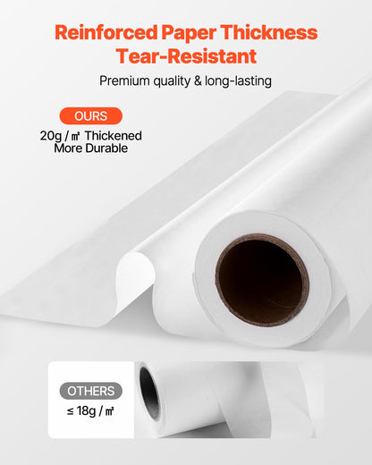 Medical Exam Table Paper, 21" x 125 ft Crepe Barrier Cover Rolls(12 Pcs), Disposable Bed Table Sheet Cover, Ideal for Spas, Daycares, Doctors, Chiropractors, Examination & Massage Tables, White