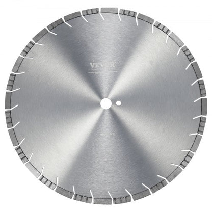 Diamond Blade, 18inch/450mm Concrete Saw Blade Wet or Dry, 0.47inch/12mm Slanted Teeth Diamond Segment Blade, Universal 1 inch/25.4 mm Center Hole Diameter, for Concrete Cement Board Tile Brick