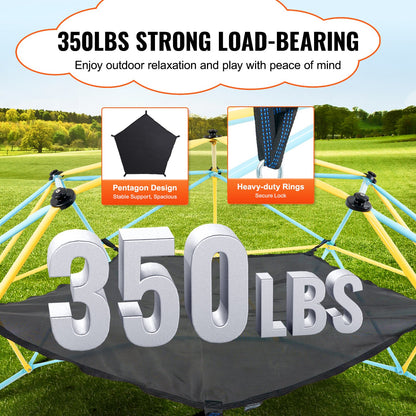 Dome Climber Hammock, Accessory for Climbing Dome, Climbing Dome Hammock Suitable for 10ft Dome Climbing, Load-Bearing 350 Pounds, Pentagon Jungle Gym Hammock for Outdoor (Hammock Only)