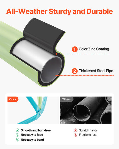 Klätterkupol, 305 cm geometrisk kupolklättrare med gunga och hängmatta, 453 kg belastning för barn, klätterställning för utomhusbruk för pojkar och flickor 3 till 10 år