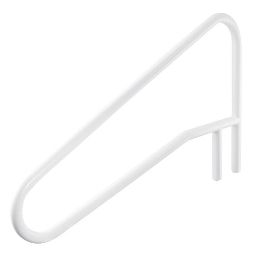 Pool Rail, 137.1 x 81.3 cm Pool Handrail, 100kg Load Capacity Heavy Duty Stainless Steel Swimming Handrail, Seamless Welding, Recessed or Base Mount, for Poolside, Water Parks, Spa Centers