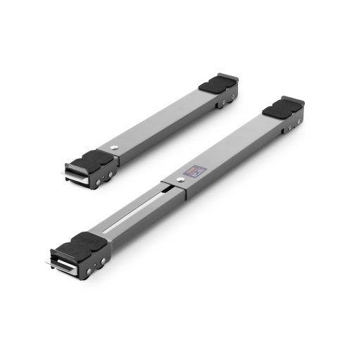 Kraftiga apparathjul, 145 kg lastkapacitet, mobil möbelvagn med justerbar bas för tvättmaskin och torktumlare, utdragbara apparathjul flyttar enkelt tvättmaskiner, grå