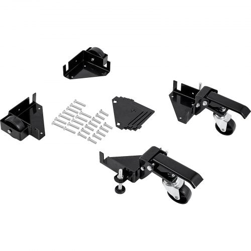 Mobile Base, 400 lbs Weight Capacity, Adjustable from 9.5" x 9.5" to Infinity, Heavy Duty Universal Mobile Base Stand with Swivel Wheels for Woodworking Equipment, Bandsaw, Power Tools, Machines