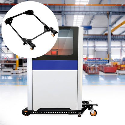 Mobil bas, 280 kg viktkapacitet, justerbar från 30 x 30 cm till 90 x 90 cm, kraftigt universellt mobilt basstativ med svängbara hjul, för träbearbetningsutrustning, bandsåg, elverktyg, maskiner