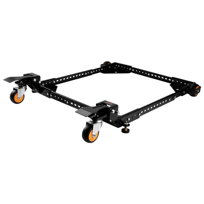 Mobil bas, 280 kg viktkapacitet, justerbar från 30 x 30 cm till 90 x 90 cm, kraftigt universellt mobilt basstativ med svängbara hjul, för träbearbetningsutrustning, bandsåg, elverktyg, maskiner