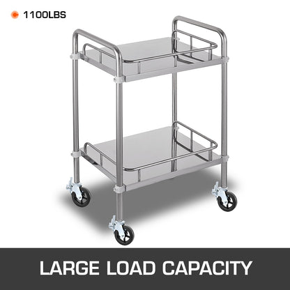 4-pack 8-tums polyuretan-svänghjul med järnkärna och dubbel låsbroms, justerbara ben, 1100 kg kapacitet per hjul