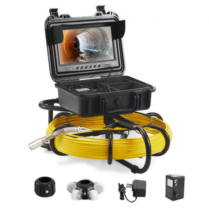 Sewer Camera Pipe Inspection Camera 22.9cm 720p Screen Pipe Camera 50.3m