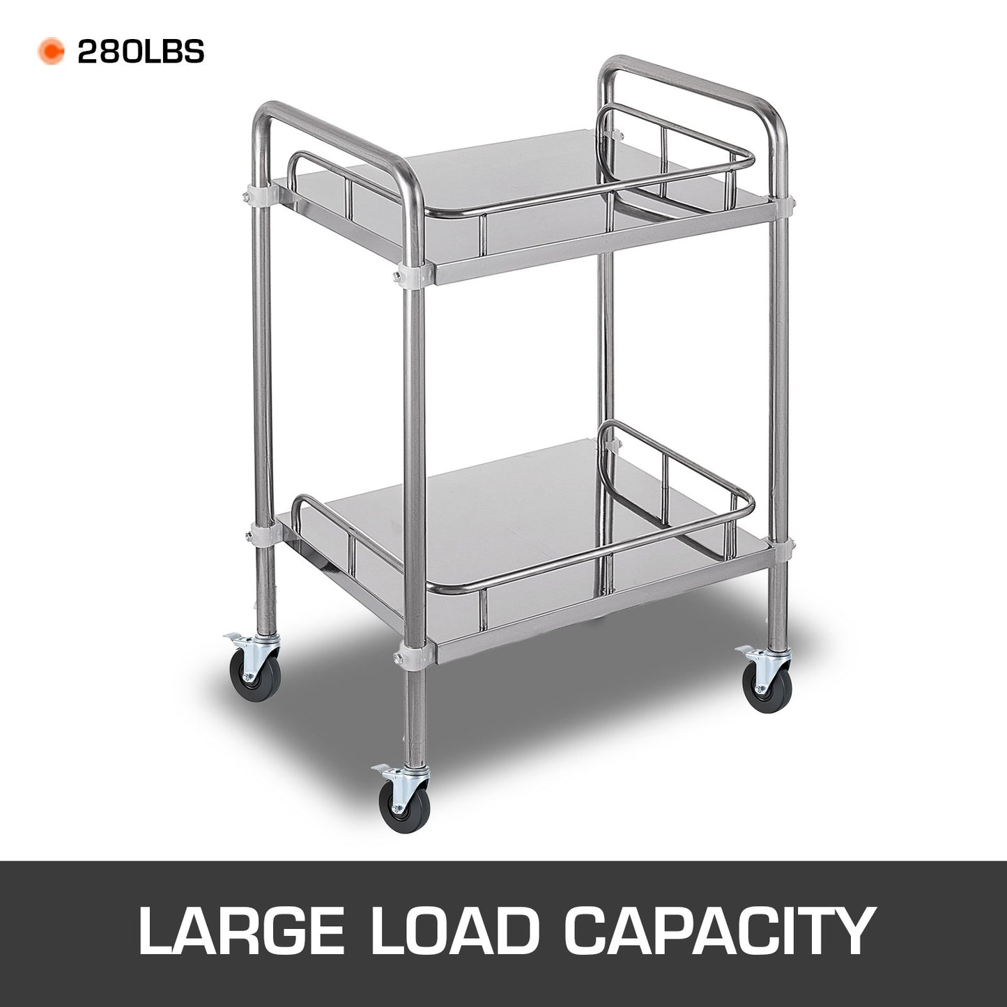 4 Pack 5" Scaffolding Rubber Swivel Caster Wheels with Dual Locking Heavy Duty Casters 1" Solid Round Stem 280LBS Capacity Per Wheel for Warehousing and Industrial Equipment