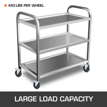 4 Pack 5"/12.7 cm Heavy Duty Scaffolding Rubber Swivel Caster With Dual Locking 1.25" (3.2 cm) Square Stem 440LBS/199.6 kg Capacity Per Wheel