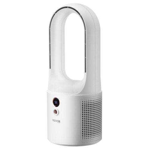 Bordsfläkt bladlös, 12,99 tums bärbar bordsfläkt, 6-växlad USB-laddningsbar, tyst kylande, liten tornfläkt med laddningsbart batteri, lätt att rengöra och barnvänlig, blåser kall luft för sovrum, kontor, hem