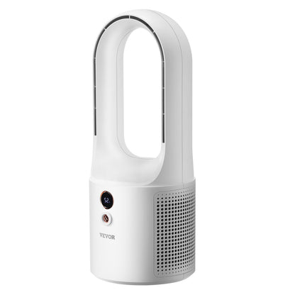 Bordsfläkt bladlös, 12,99 tums bärbar bordsfläkt, 6-växlad USB-laddningsbar, tyst kylande, liten tornfläkt med laddningsbart batteri, lätt att rengöra och barnvänlig, blåser kall luft för sovrum, kontor, hem