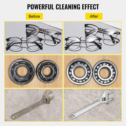 15L Ultrasonic Cleaner Machine Stainless Steel Ultrasonic Cleaning Machine Digital Heater Timer Jewelry Cleaning for Commercial Personal Home Use(15L)