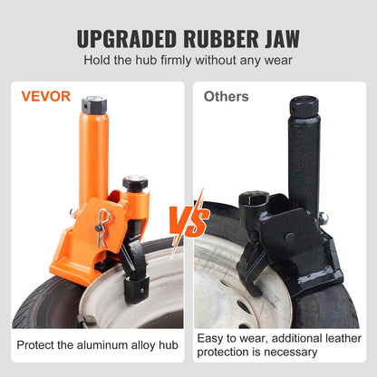 Manual Tire Bead Breaker, 96.5-106.7 mm Tires Changer Tool with Rubber Pad, Protect Aluminum Alloy Hubs, Easy-Operated Tire Repair Tool for ATVs/UTVs, Tractors, Trucks, Cars, Heavy Duty Tires