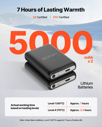 Värmesockor, extra stor storlek, 5000mAh batteriladdbara värmesockor med 4 värmenivåer, elektriska värmesockor med app-kontroll för män kvinnor, fotvärmare för jakt, ridning, camping, vandring