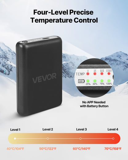 Heated Socks, 6000mAh Battery Powered, Rechargeable Heating Socks with 4 Heating Levels, Electric Heated Sock with APP Control for Men Women, Foot Warmer for Hunting Riding Camping Hiking