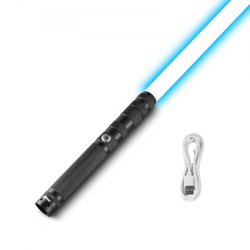 Light Sword, Light up Sword with 14 RGB Colors, FX Sound and Realistic Handle, Rechargeable Light Up Sword Toy for Adults and Kids, Christmas Day, Halloween Cosplay, Birthday, Black