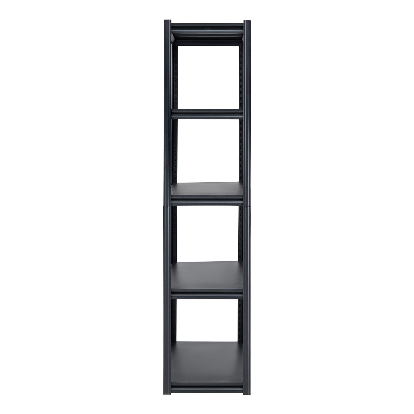 Förvaringshyllor, 1360 kg, 5-vånings garageförvaringshyllor, 48 cm D x 122 cm B x 182 cm H Justerbara metallhyllor för garagehyllor Verktygshylla, Perfekt för kök, lager, källare, Svart