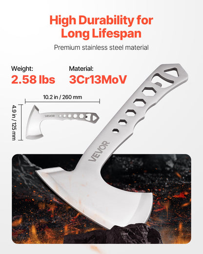 Kastyxor och tomahawker, 3-pack yxyxor och 3-pack knivar, kastprodukter, handtag med skiftnyckel och flasköppnare, rostfritt stål, svart nylonslida, för tävlingar i fritiden